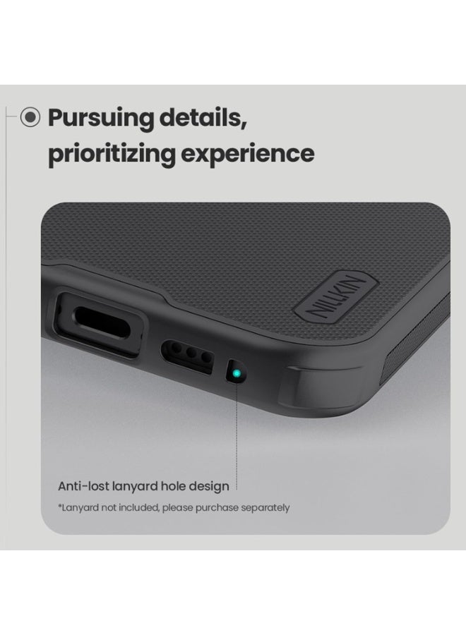 نيلكين جراب  نيلكين سوبر فروستيد برو مضاد للخدش والانزلاق لموبايل  Iphone 17 (اسود) - Image 2